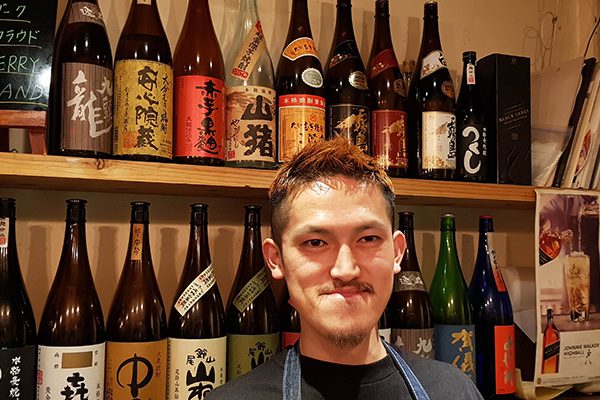 Friendly restaurant owner on kyoto food tour