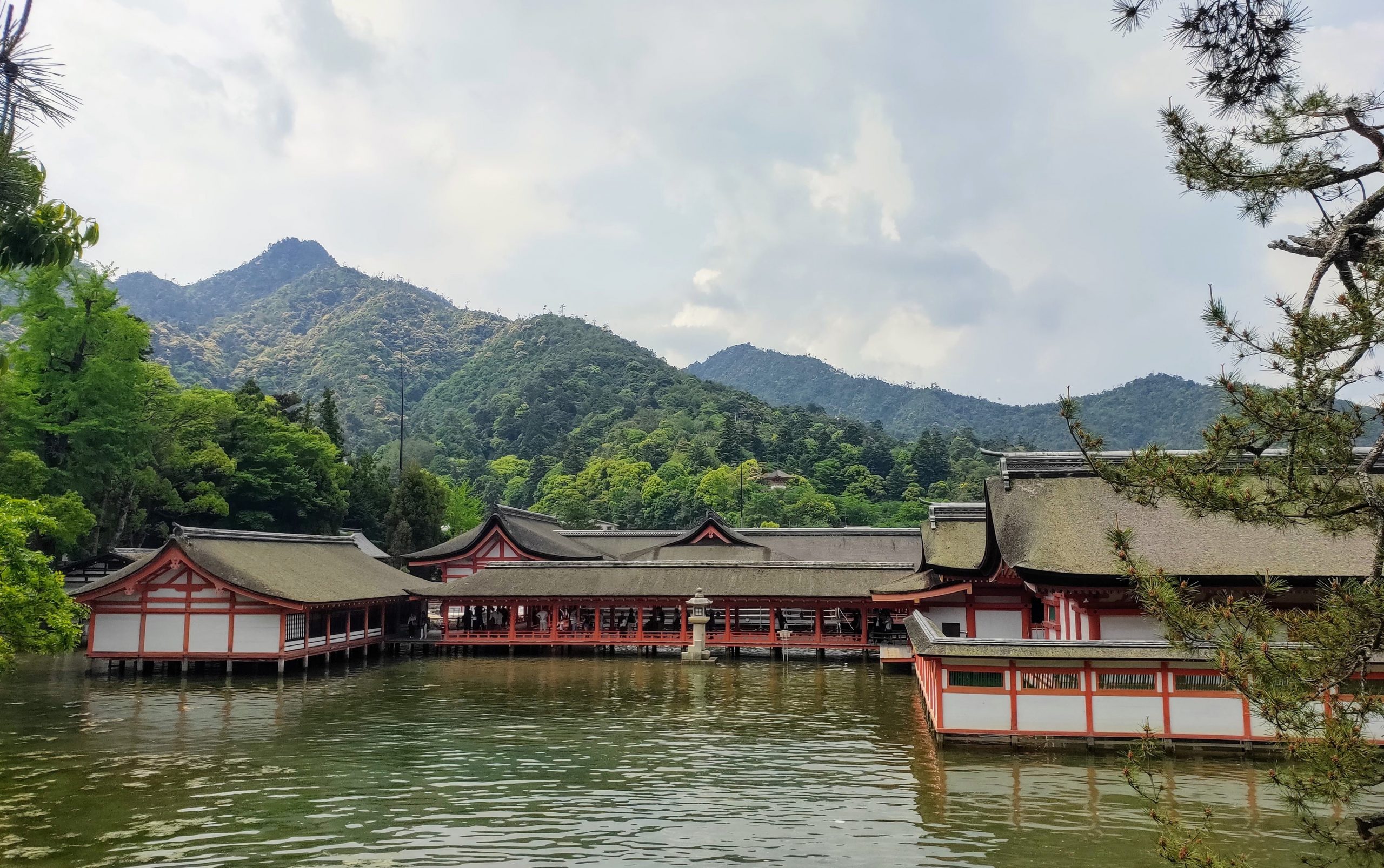 Miyajima with the tide in.