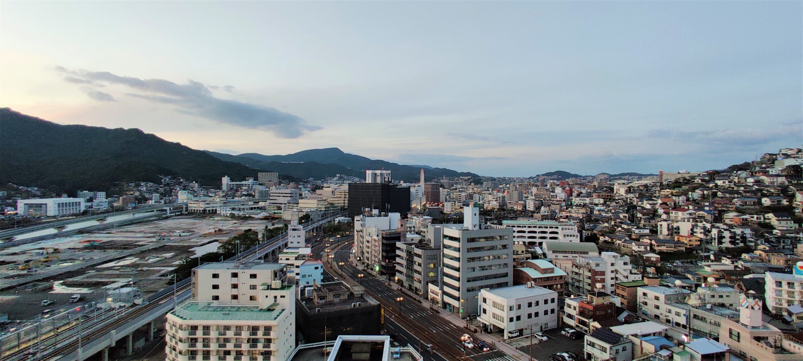 View of Nagasaki from above