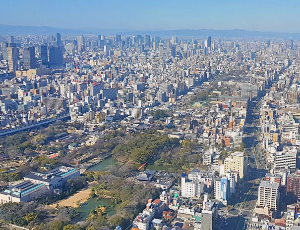 Osaka from above
