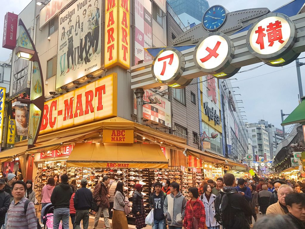 Ameyoko shopping street in Okachimachi