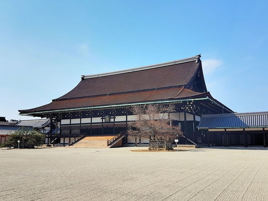 The main ceremonial hall at Kyoto's Imperial Palace