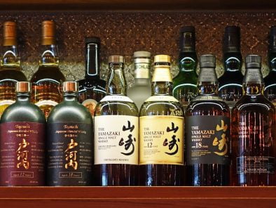 bottles in bar